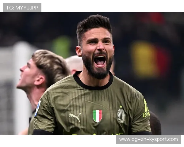 AC米兰角球战术有效，吉鲁甩头得分